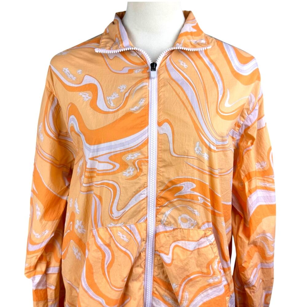 Fabletics Orange Packable Lightweight Zip Up Cinc… - image 3